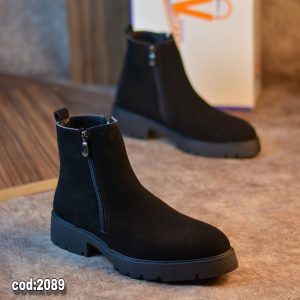 حذاء هاف بوت شمواه جلد طبيعي 2 سوسته