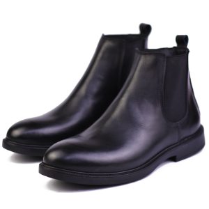 حذاء تشيلسي جلد بقري طبيعي ونعل رابر